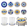 DIY Diamond Painting Evil Eye Theme Cup Mat Kits DIY-TAC0028-02-2