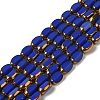 Electroplate Glass Beads Strands EGLA-P061-02A-01-1