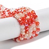 Glass Beads Strands EGLA-A034-M4mm-27-2
