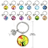 Alloy Glass Keychains KEYC-YW00008-01-4