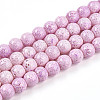 Transparent Baking Paint Glass Beads Strands DGLA-N009-10mm-02-1