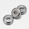 Flat Round Brass Spacer Beads LS-KK-E738-65A-P-1
