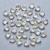 Transparent Spray Painted Glass Beads GLAA-T016-05B-1