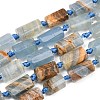 Natural Blue Calcite Beads Strands G-A314-A06-01-2