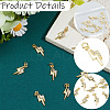 10Pcs Brass Micro Pave Cubic Zirconia Pendants KK-BBC0028-54-7