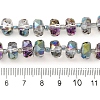 Transparent Electroplat Glass Beads Strands EGLA-P062-01A-HP03-4