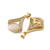 Brass Resin Pendants KK-V009-06G-3