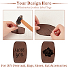 Olycraft 39Pcs 3 Colors PU Imitation Leather Blank Sublimation Clothes Labels DIY-OC0010-79-4