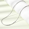 1.3MM 304 Stainless Steel Boston Link Chains Necklaces for Women Men NJEW-Z115-12P-03-1