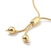 Rack Plating Brass Round Beaded Slider Bracelet for Women BJEW-B066-01A-03-3