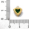 304 Stainless Steel Rhinestone Pendants STAS-P386-01G-01-3
