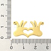 304 Stainless Steel Pendants STAS-Q255-07G-3