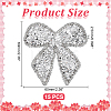 15Pcs Rhinestone Embroider Self-adhesion Thread Iron on/Sew On Patches PATC-ME0001-41A-2