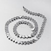 Electroplate Non-magnetic Synthetic Hematite Bead Strands G-F300-23B-01-2