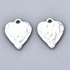 Rack Plating Hammered Alloy Pendants PALLOY-T077-98S-RS-2