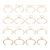 16Pcs 4 Style Adjustable 304 Stainless Steel Chain Link Bracelets Making AJEW-TA0001-24-11
