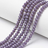 Opaque Solid Color Glass Beads Strands EGLA-A034-P3mm-D11-1