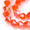 Electroplate Glass Beads Strands EGLA-Q118-6mm-A02-2