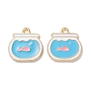 Alloy Enamel Pendants ENAM-O001-11C-G-1