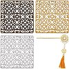 12Pcs 3 Colors Alloy Filigree Joiners Findings FIND-CA0004-94-1