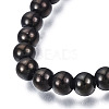 201 Stainless Steel Round Beaded Stretch Bracelet for Men Women BJEW-N017-163B-03-2