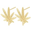 Brass Stud Earring Findings KK-Z099-04G-01-1
