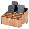 14-Grid Detachable Wooden Cell Phone Storage Box AJEW-WH0348-154C-1