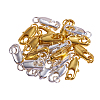Brass Lobster Claw Clasps KK-CJ0001-35-4