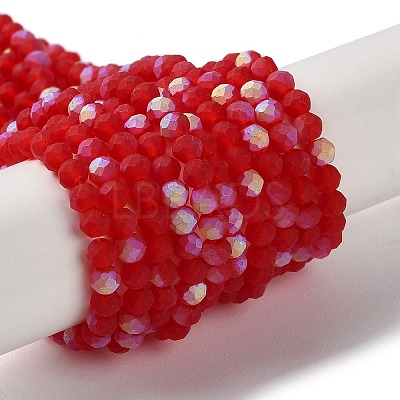 Imitation Jade Glass Beads Strands EGLA-A034-T3mm-MB01-1