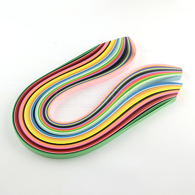 Rectangle 36 Colors Quilling Paper Strips DIY-R041-02-1