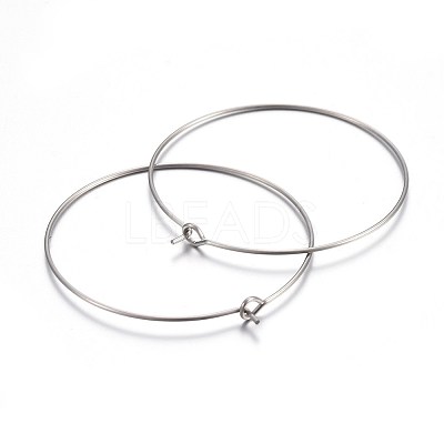 316 Surgical Stainless Steel Wine Glass Charms Rings STAS-L214-01G-1