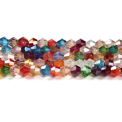 Transparent Electroplate Glass Beads Strands EGLA-A039-T2mm-B29-1