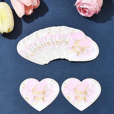 Coated Paper Thank You Greeting Card DIY-FS0007-76C-1