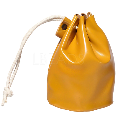 Leather Coin Storage Drawstring Bucket Bags AJEW-WH20064-95A-1