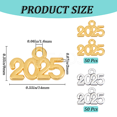 100Pcs 2 Colors Alloy Pendants FIND-SP0002-35-1