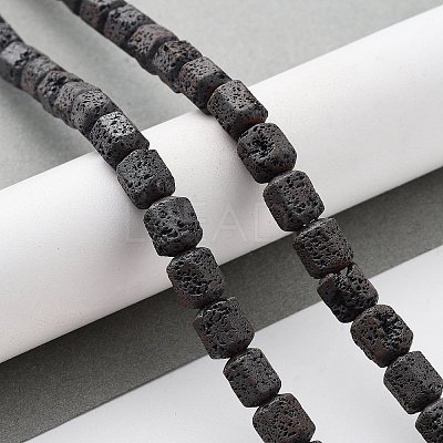 Natural Lava Rock Beads Strands G-H303-C08-1