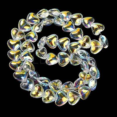 Electroplate Glass Beads Strands EGLA-B008-01A-AB02-1