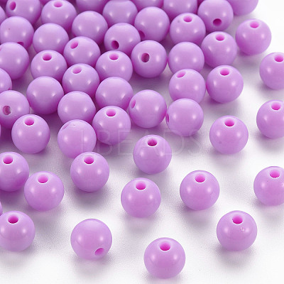Opaque Acrylic Beads X-MACR-S370-C8mm-A03-1