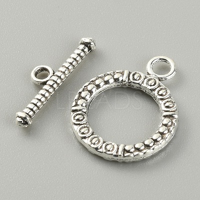 Tibetan Style Alloy Toggle Clasps LS-FIND-CJC0017-21C-AS-1
