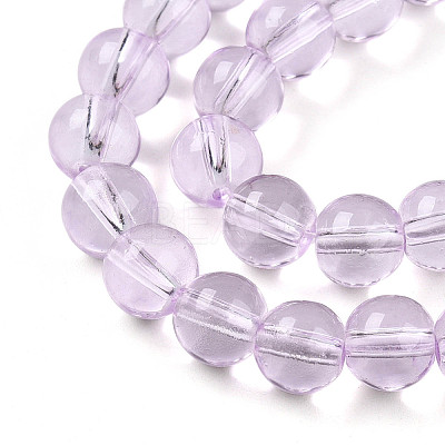 Baking Paint Transparent Glass Beads X1-DGLA-N006-8mm-05-1