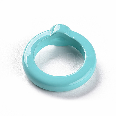 Opaque Acrylic Finger Rings RJEW-T016-06-1