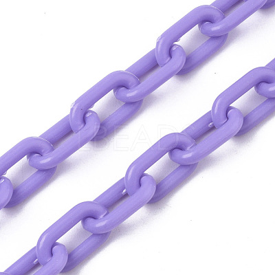 Opaque Acrylic Cable Chains SACR-N010-002E-1