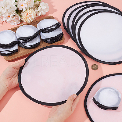 120Pcs Sublimation Blank Polyester Folding Fan AJEW-BC0010-86A-1