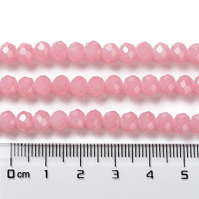 Baking Paint Imitation Jade Glass Bead Strands DGLA-A034-J8MM-A3-1