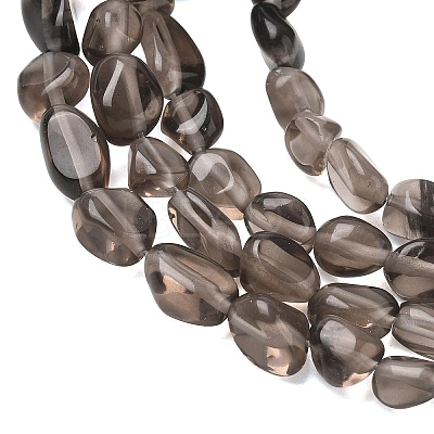 Natural Ice Obsidian Beads Strands G-C286-A15-1