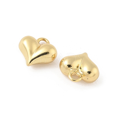 Heart Brass Charms KK-M327-02A-G-1