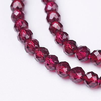 Natural Garnet Beads Strands G-D167-A-3mm-1