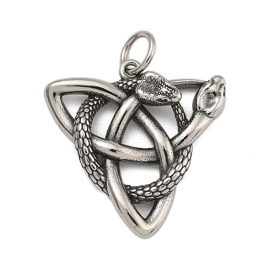 316 Surgical Stainless Steel Pendants STAS-Z073-124AS-01-1