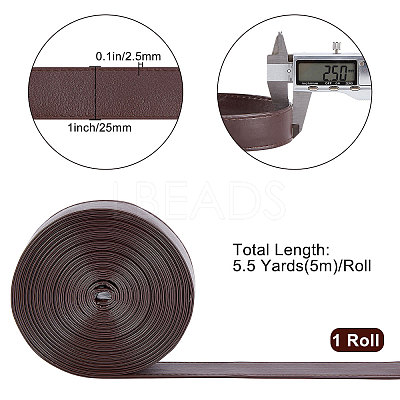 Flat PU Imitation Leather Cord LC-WH0006-05B-01-1
