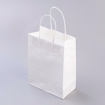 Pure Color Kraft Paper Bags AJEW-G020-A-03-1